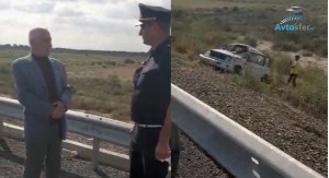 Sürücü yolda ürək tutmasından öldü: maşın dərəyə yuvarlandı - VİDEO