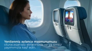 AZAL-ın təyyarələrində multimedia əyləncə sistemi YENİLƏNDİ  