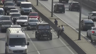 “Ford Fusion” və “Gelandewagen” qəza törətdi  - FOTO