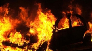 Bakıda “Hyundai”  yandı