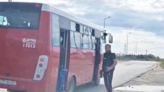 Avtobusun rənginə görə biz əziyyət çəkirik - VİDEO 