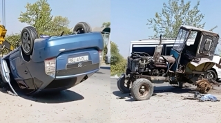 В Барде шесть человек пострадали в ДТП с трактором - ВИДЕО