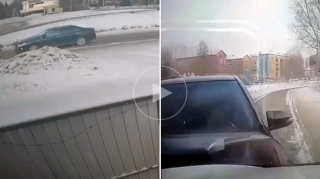 Ata marketə getdi, 6 yaşlı uşaq maşını sürüb qəza törətdi - VİDEO 