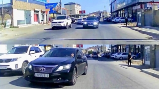 В Масазыре водитель выехал на встречную полосу и создал аварийную ситуацию — ВИДЕО 