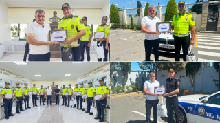 Xidmətdə fərqlənən yol polisləri mükafatlandırıldı – Avtosfer.az-dan VİDEO 