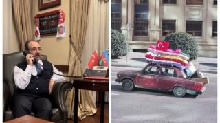 Türkiyə səfiri köhnə maşını ilə yardım daşıyan Sərvər Bəşirliyə zəng etdi