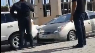 "Dərnəgül yolu"nda “Prius” “Hyundai”a çırpıldı - VİDEO