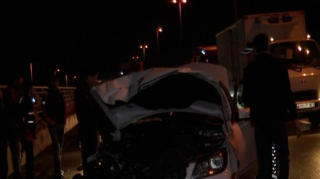 Bakıda yol qəzası zamanı bir nəfər xəsarət alıb - FOTO 