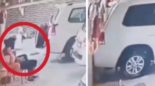 Son anda ölümdən xilas oldu: sanki hiss etdi...  - VİDEO