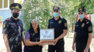 Ağstafada polislər bayramda şəhid ailələrini ziyarət ediblər – FOTO 