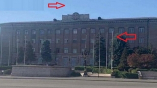 Xankəndidə qondarma rejimin “bayraq”ları endirildi və…  - FOTO