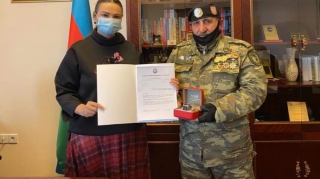 Qənirə Paşayeva qazimizlə görüşüb  - FOTO