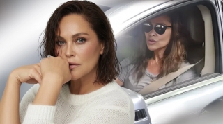 Hülya Avşar 10 milyonluq maşını ilə qəzaya düşdü - FOTO