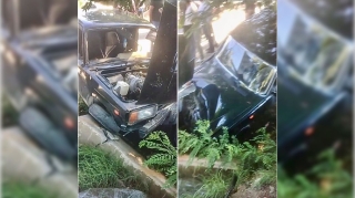 “QAZ-31”lə “07” toqquşaraq kanala düşdü  - VİDEO