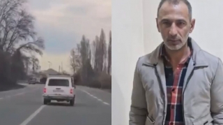 Пьяный водитель создал опасность на дороге Баку - Шамахы - Евлах - ВИДЕО