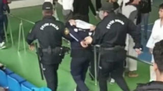 Olimpiya kompleksində idmançını öldürən şəxsin saxlanılma görüntüləri - ANBAAN VİDEO 