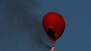 Мужчина сгорел заживо на воздушном шаре
