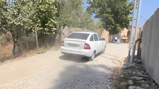 Şamaxıda yol PROBLEMİ:  "Görün nə gündə yaşayırıq" - VİDEO