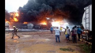 Nigeriyada yanacaq maşını partlayıb, ölənlər var