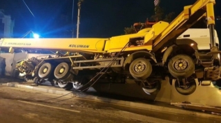 Xocalıda beton tökən maşın aşdı, yaralılar var 