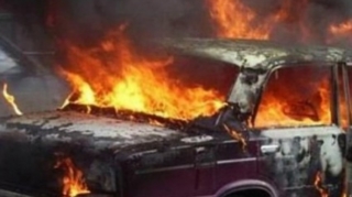 Bakıda "VAZ" yanıb