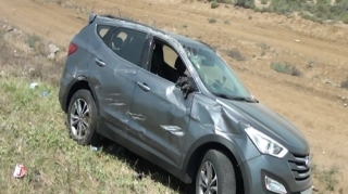 Goranboyda "Hyundai" aşdı, xəsarət alanlar var - FOTO - YENİLƏNİB