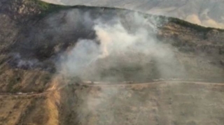 Cəbrayılda Güllücə aşırımında güclü yanğın - Helikopter cəlb edildi - VİDEO 