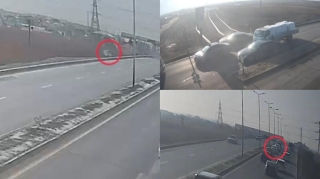 В Баку произошла цепная авария - ВИДЕО