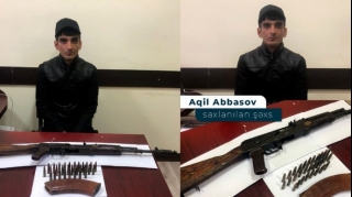 Bakıda “Kalaşnikov”  satmaq istəyən şəxs saxlanlılıb  - FOTO