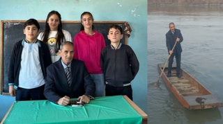 Otuz iki ildir dərsə qayıqla gedib-gəlir - FOTO