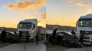 В Бинагадском районе BMW врезался в грузовик:  есть пострадавшие - ВИДЕО