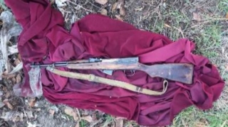 Şəkidə məhkumun basdırdığı silah aşkarlandı  - FOTO