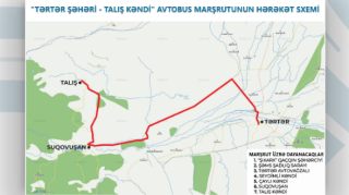 Talış kəndi istiqamətində avtobus marşrutu fəaliyyətə başladı 