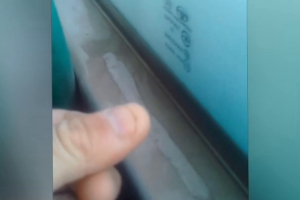 Sərnişin avtobusu tozun içindədir - VİDEO