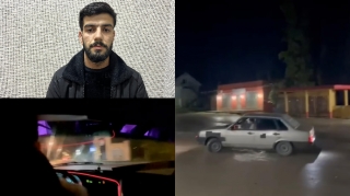 Xaçmazda avtoxuliqanlıq edən sürücü 20 gün həbs edildi - 10-FB-299 - VİDEO  