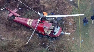 İki helikopter havada toqquşub, ölən var 