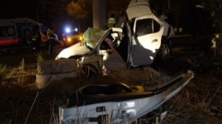 Ad günündə qəzaya düşdü, özü və dostları öldü 