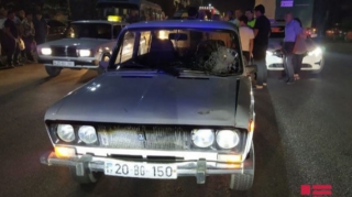 Gəncədə piyadanı avtomobil vurub - FOTO 