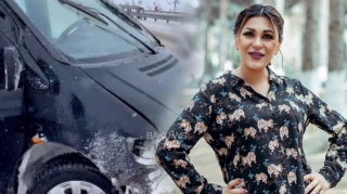 Azərbaycanlı müğənni ağır avtomobil qəzası keçirdi - FOTO 