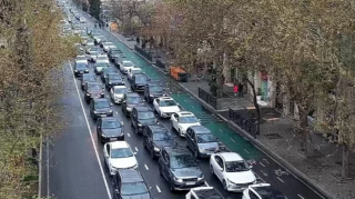 Bakının bir sıra yollarında nəqliyyatın sıxlığı yaranıb 