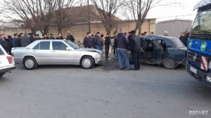 İmişlidə yol qəzası baş verib, xəsarət alan var