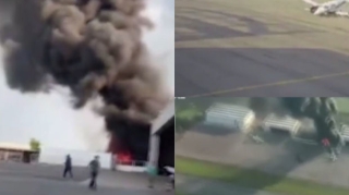 Braziliyada təyyarə anqara çırpıldı: ANBAAN VİDEO 