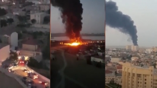 Bakıda zavodda güclü partlayış baş verib, yanğın başlayıb...  - VİDEO