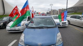 Bakıda Vətən müharibəsi qazilərinin iştirakı ilə Zəfər avtoyürüşü keçirilir 