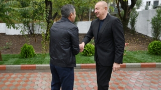 İlham Əliyev Hadrut qəsəbəsində oldu - FOTO