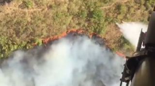 FHN  Ağsudakı yanğının unikal görüntülərini yaydı   - VİDEO