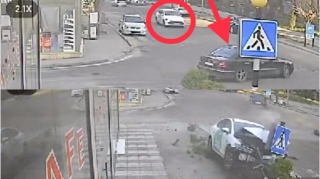 В Баку на этом перекрестке водители часто устраивают ДТП - ВИДЕО 