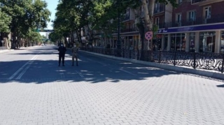 Gəncədə küçəyə çıxmaq qadağasının ikinci günü  - FOTO - VİDEO