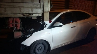 Ziya Bünyadov prospektində "Hyundai" yük maşınının altına girdi   - FOTO