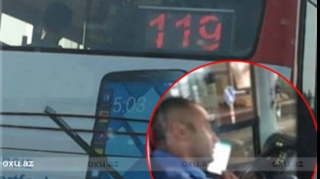 Avtobus sürücüsü sərnişinlərin həyatını təhlükəyə atdı 